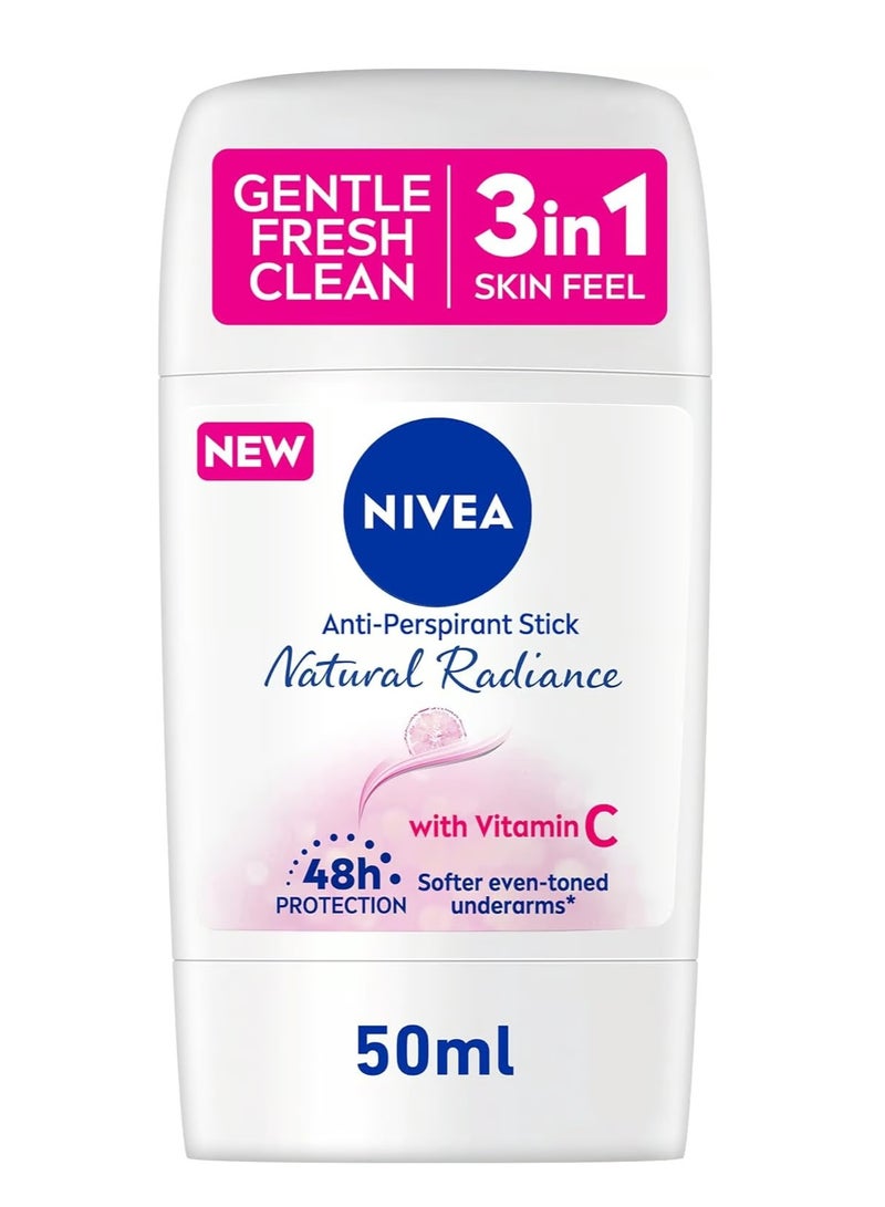Nivea Antiperspirant Stick For Women 48h Protection Natural Radiance Vitamin C 50ml - Image 2