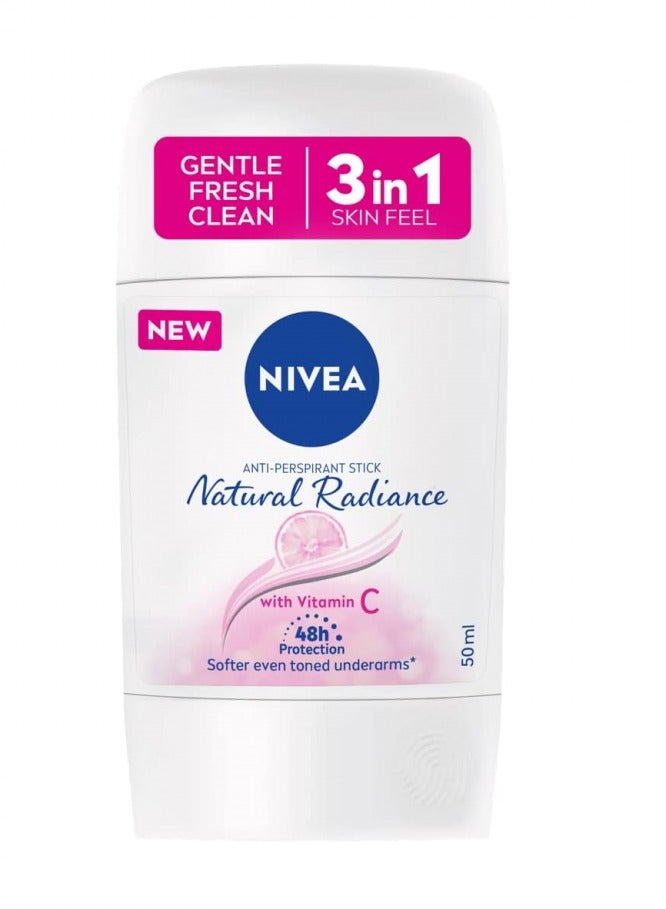 Nivea Antiperspirant Stick For Women 48h Protection Natural Radiance Vitamin C 50ml - Image 4
