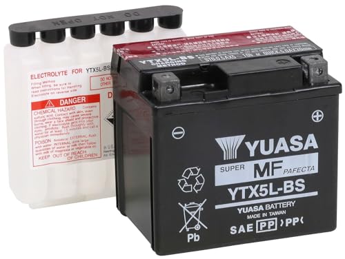 Yuasa YUAM32X5B YTX5L-BS Maintenance Free AGM Battery with Acid pack - Image 1
