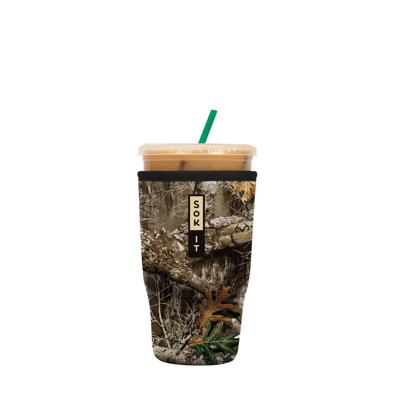 Sok It Java Sok Iced Coffee & Cold Soda Insulated Neoprene Cup Sleeve (RealTree Edge Camouflage  Large: 30-32oz) - Image 1