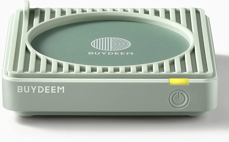 BUYDEEM OA20013 Extra Wide Mug Warmer, One-Touch Beverage Cup Warmer with 2 Temperature Settings and Auto Shut-Off, Perfect for Office Desk Use, Cozy Greenish - Image 1