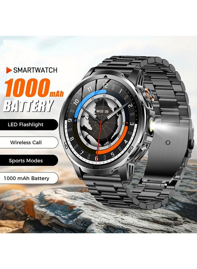RollsTimi  Smart Watch for Men Answer/Make Call 1.85" Display 100+ Sports Modes Fitness Smart Watch LED Flashlight IP68 Waterproof 30 Days Standby Smartwatch for Android iOS - Image 1