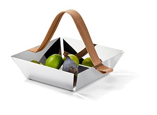 Philippi - A Tavola Fruit Basket, Silver, 23,5 x 23,5 x 7 cm - Image 3