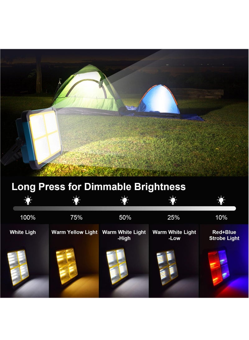 XiuWoo Rechargeable LED Work Light with 5 Modes,Portable Work Solar Light,4800W Magnetic Worklight, Waterproof Flood Light with Stand for Car Repairing, Garage Workshop Job Site Lighting - Image 4