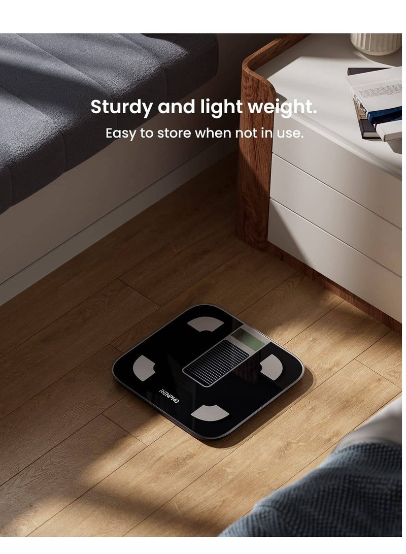 RENPHO Scale for Body Weight, Battery-Free Solar Power Digital Bathroom Smart Scale Bluetooth Body Fat Scale - Image 5