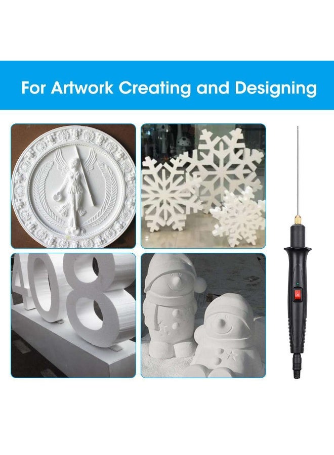 Electric Foam Cutter Kit ，9pcs Styrofoam Carving Pen Tools Set for Polyethylene Eva Crafts（British Standard） - Image 5