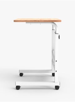 Toshionics Upgraded Metal Base Adjustable Multipurpose Movable Desktop Computer Mobile Laptop Desk Home And Office Desks For Work and Study Moveable Portable Coffee Overbed Tray Bedside Sofa Table  - Image 5