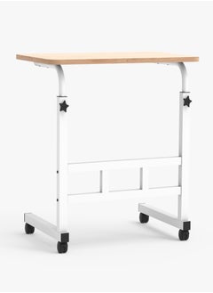 Toshionics Upgraded Metal Base Adjustable Multipurpose Movable Desktop Computer Mobile Laptop Desk Home And Office Desks For Work and Study Moveable Portable Coffee Overbed Tray Bedside Sofa Table  - Image 2