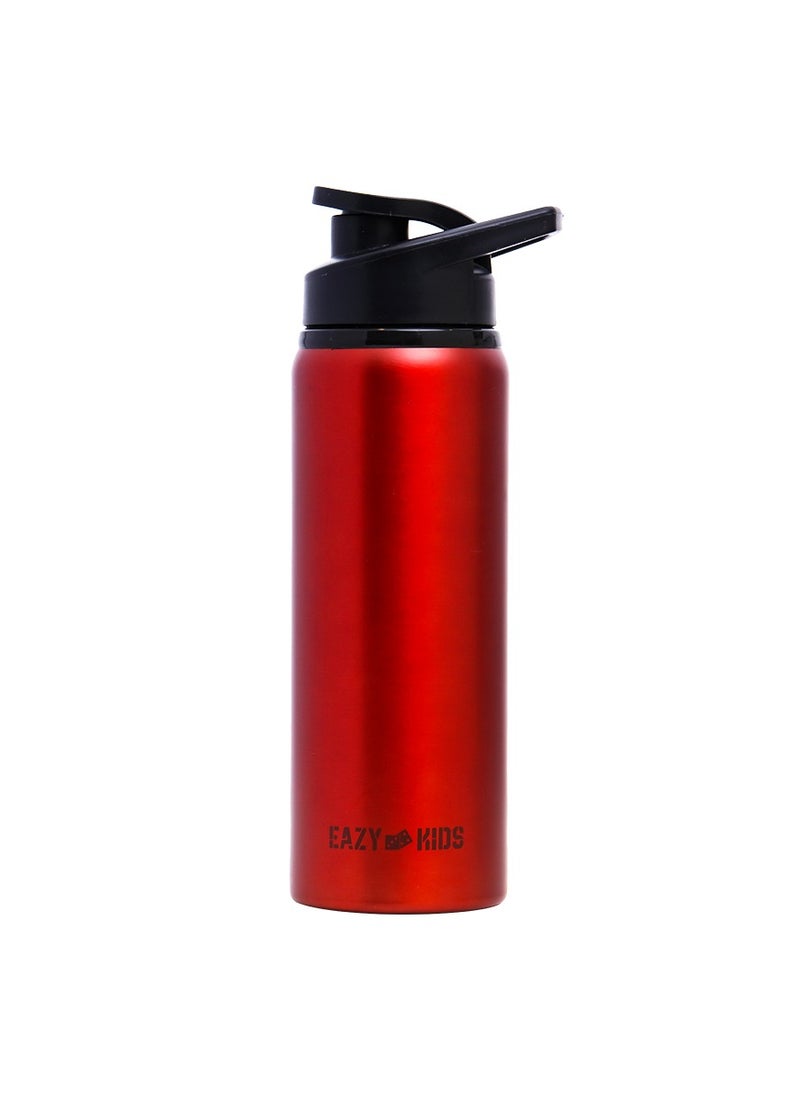 Eazy Kids Stainless Steel Sports Water Bottle - Red, 700 ML  - Image 1