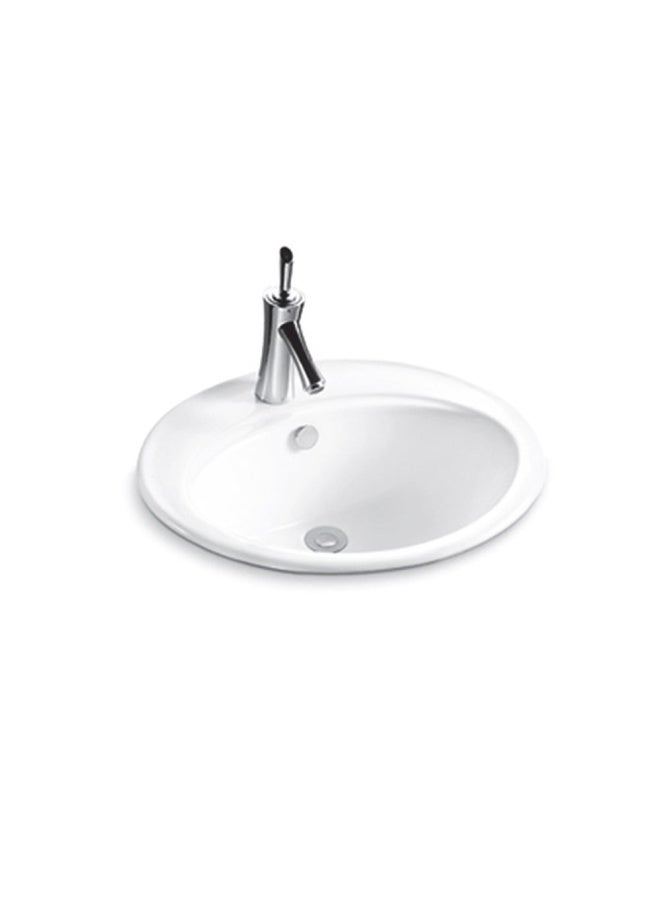 DANUBE HOME Above Counter Wash Basin Kn-221 White -Milano-Made In China - Image 1