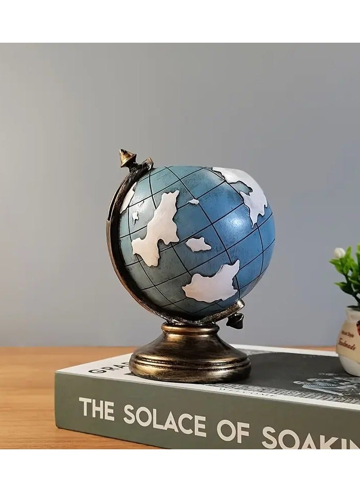 Generic European Style Globe Pen Holder – 360° Rotating Desk Organizer for Office & Home Use  - Image 3
