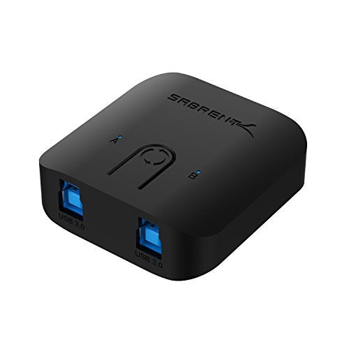 SABRENT USB 30 Sharing Switch for Multiple Computers and Peripherals LED Device Indicators USBSW30 Black - Image 3
