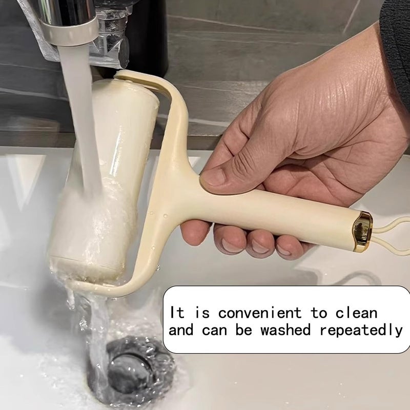 Washable Reusable Lint Roller, Portable Mini Lint Remover, Cat Pet Hair Rollers Travel Size Sticky Cleaner Dog Hair Remover for Clothes Gel Lint Roller Ball (Green) - Image 5