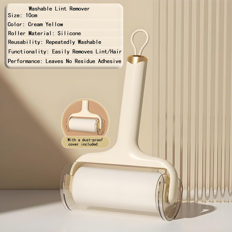 Washable Reusable Lint Roller, Portable Mini Lint Remover, Cat Pet Hair Rollers Travel Size Sticky Cleaner Dog Hair Remover for Clothes Gel Lint Roller Ball (Green) - Image 3