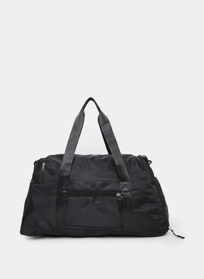 Styli Printed Detail Sports Bag with Double Handles