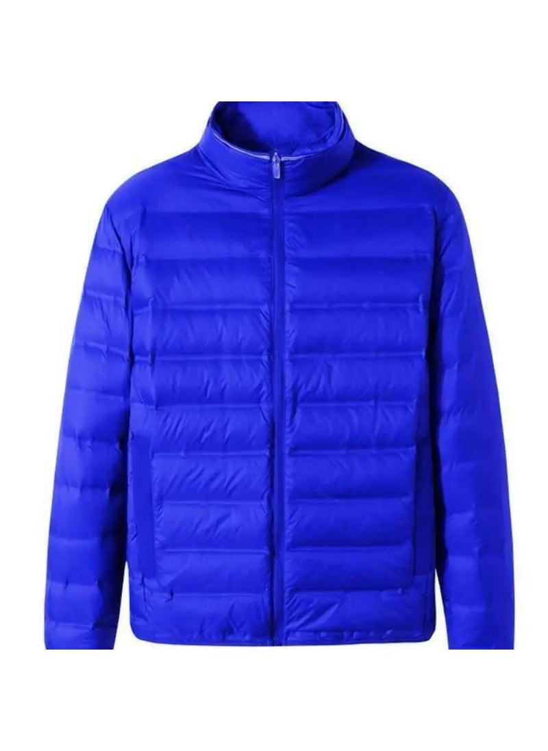 Generic - Mens Lightweight Plus-Size Down Jacket Royal blue collar [brand special clearance processing]] - Image 1