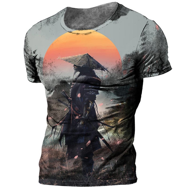 2023 new arrival cross-border short-sleeved men's T Street Fashion Street country 3D printed short-sleeved T-shirt factory direct sales - Image 4