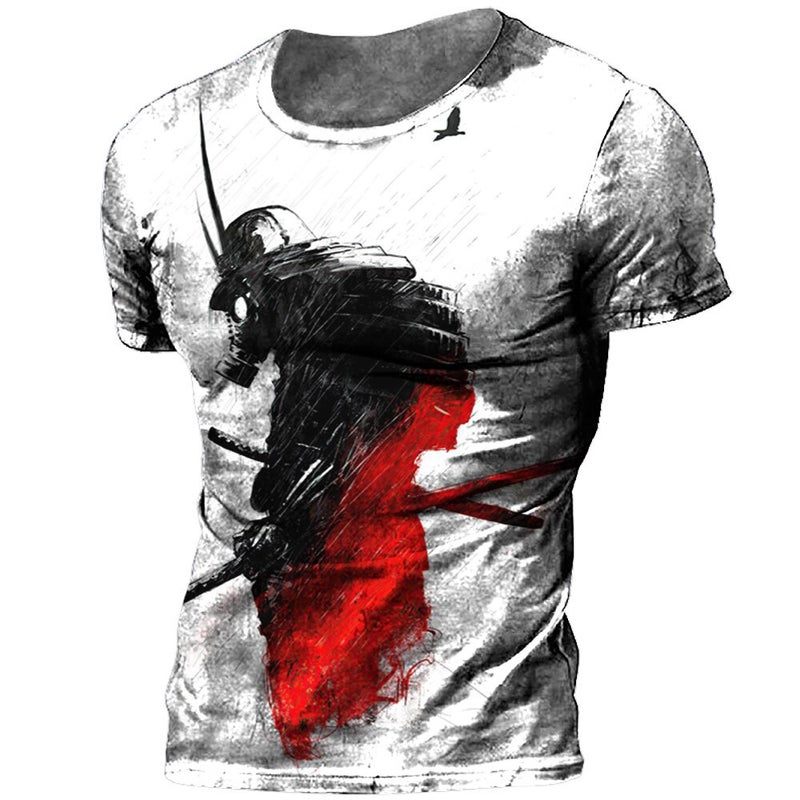 2023 new arrival cross-border short-sleeved men's T Street Fashion Street country 3D printed short-sleeved T-shirt factory direct sales - Image 5