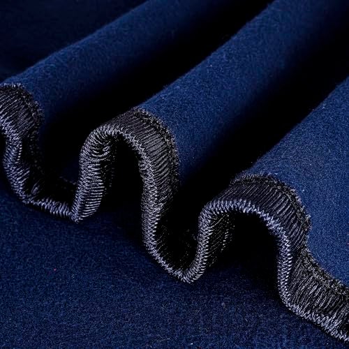 CHANDRAVATI Modern Polar Fleece All Season Blanket with || Satan Border || 500 TC || Heavy Quality || (PL-Blue, Single) - Image 4