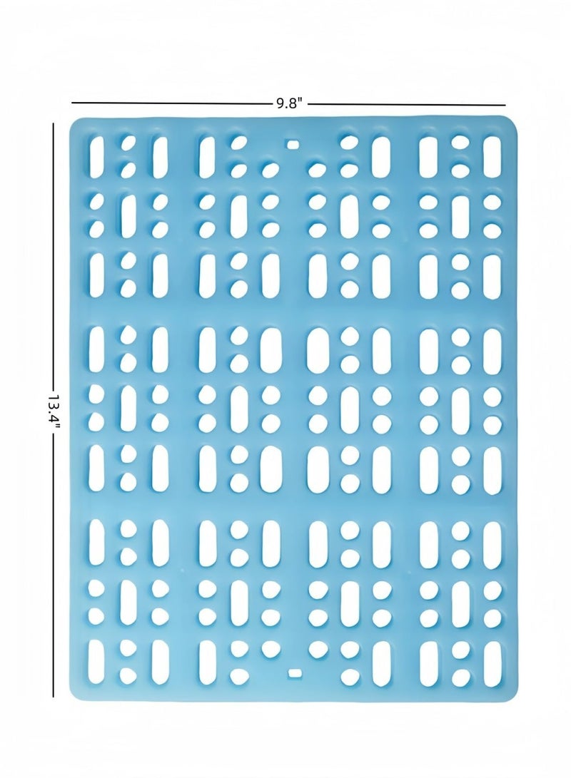CMGTYYD. بساط قفص الأرانب، وسادات بلاستيكية لأقدام الحيوانات الصغيرة مزودة بمفصل كبس، بساط أرضي متين للقطط والكلاب، مناسب لحيوانات الشنشيلة وخنزير غينيا، بثلاثة ألوان متنوعة (عبوة من 6 قطع). - Image 2