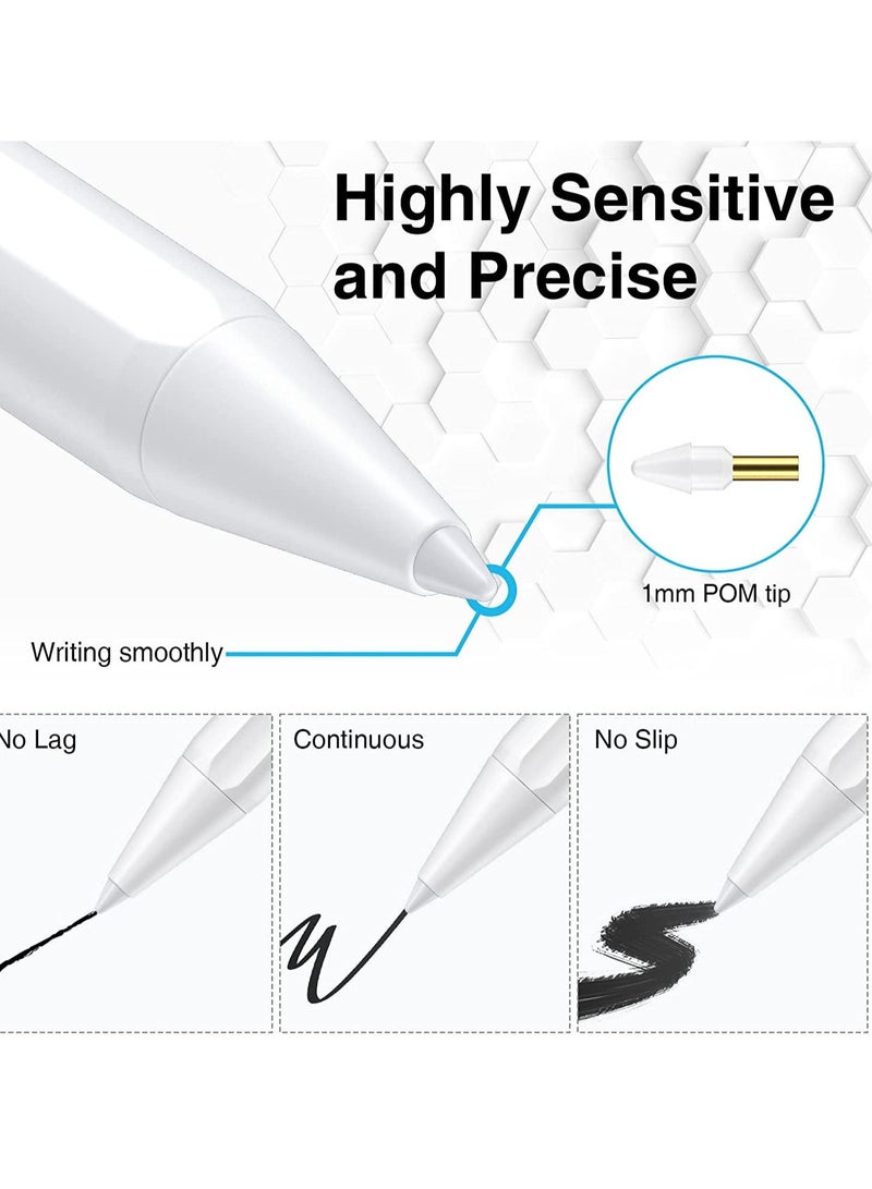 قلم لمس لجهاز Apple iPad - قلم الجيل الثاني لجهاز iPad 2018-2022، قلم iPad عالي الدقة، قلم شاشة لرفض راحة اليد لجهاز iPad 9 8 7 6، iPad Pro 11/12.9، iPad Air 5 4 3، Pad Mini 6. 5 - Image 3