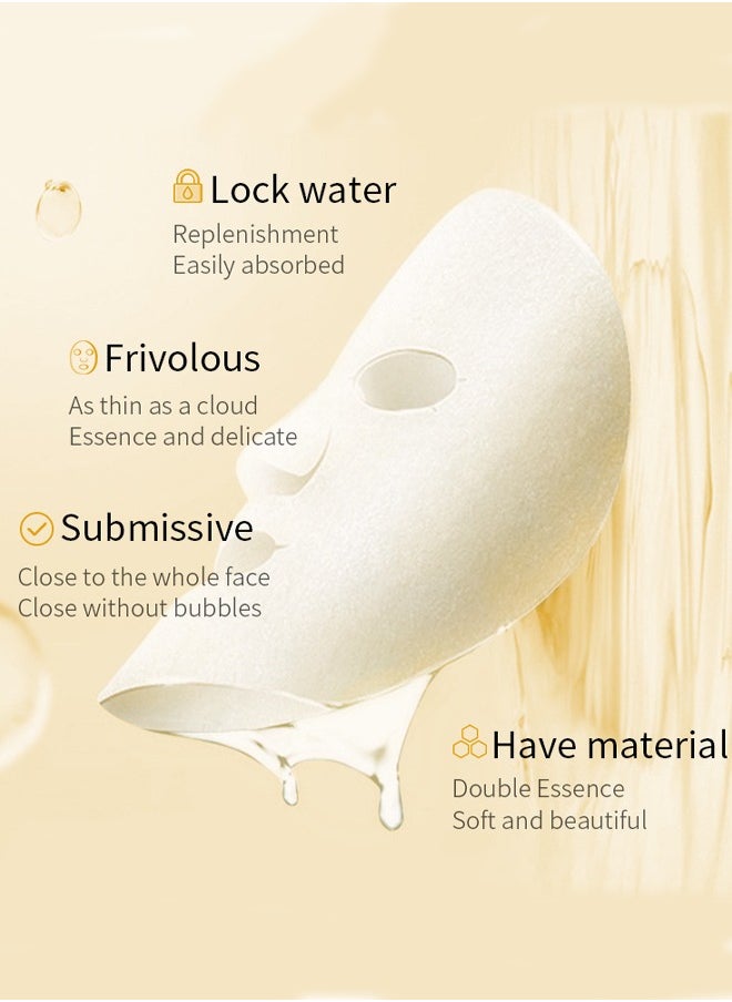 10 Pcs Rice Facial Mask Moisturizing Skin Care Patch Brighten Face