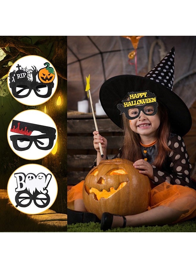 16 قطعة نظارات الهالوين، هدايا حفلات مضحكة، قناع القرع وشبكة العنكبوت وعين النظارات الشمسية، إكسسوارات كورسوب، ألعاب نظارات للديكورات والمستلزمات حفلة الهالوين - Image 4