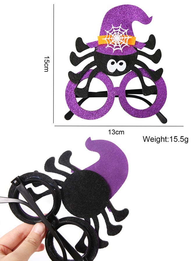 16 قطعة نظارات الهالوين، هدايا حفلات مضحكة، قناع القرع وشبكة العنكبوت وعين النظارات الشمسية، إكسسوارات كورسوب، ألعاب نظارات للديكورات والمستلزمات حفلة الهالوين - Image 5