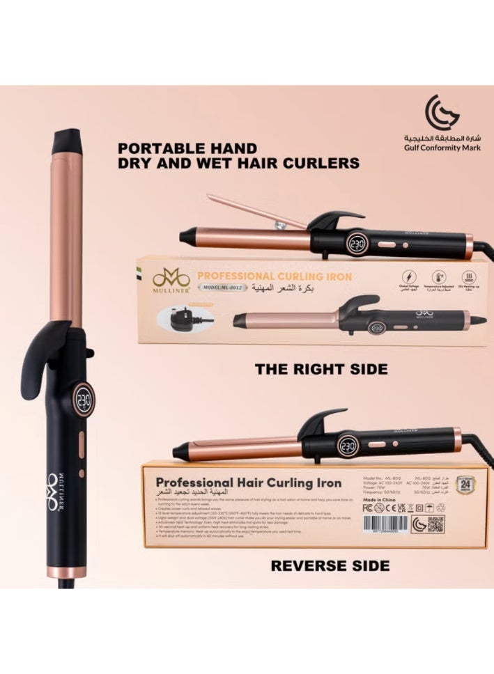 Mulliner Professional Hair Curling Iron ML-8012 - Image 2