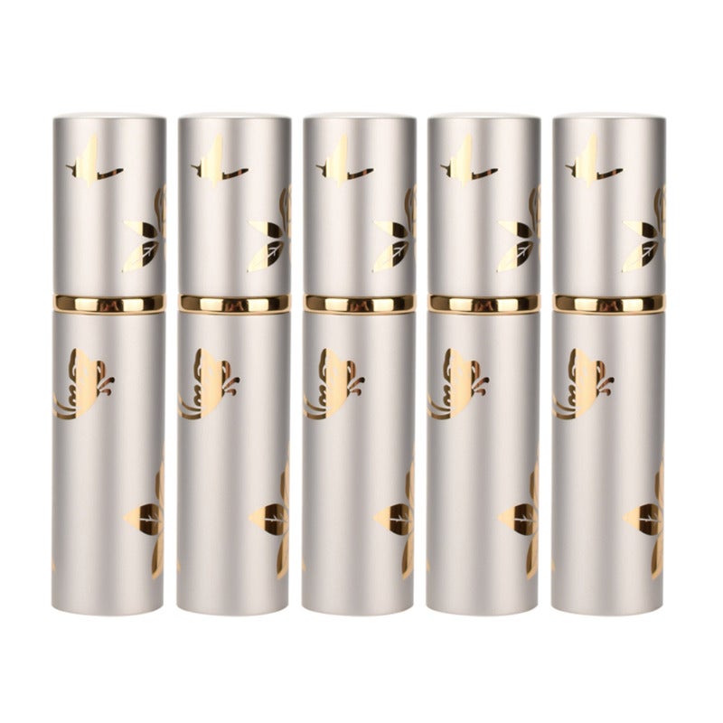 Travel Perfume Atomizer: 1pc Silver Aluminum & Glass Refillable Mini Perfume Bottle - Durable Elegant Portable Empty Perfume Bottle for Travel, Gift DIY & Daily Use - Image 1