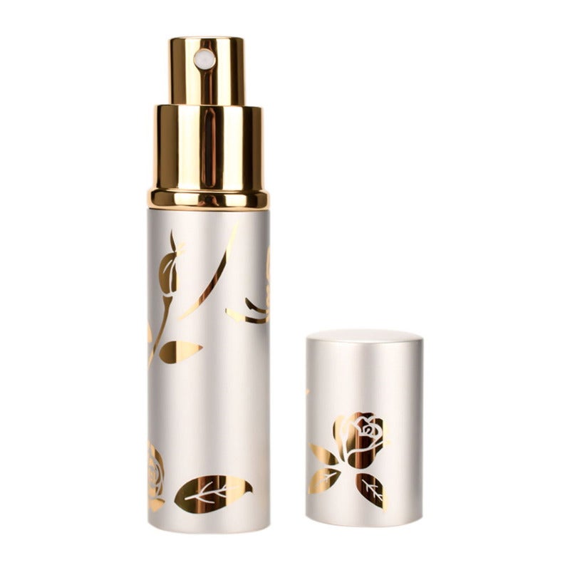 Travel Perfume Atomizer: 1pc Silver Aluminum & Glass Refillable Mini Perfume Bottle - Durable Elegant Portable Empty Perfume Bottle for Travel, Gift DIY & Daily Use - Image 2