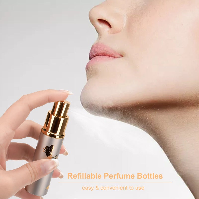 Travel Perfume Atomizer: 1pc Silver Aluminum & Glass Refillable Mini Perfume Bottle - Durable Elegant Portable Empty Perfume Bottle for Travel, Gift DIY & Daily Use - Image 5