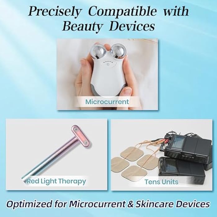 TonGass Red Light Therapy Serum For Face & Neck, Natural Formula Red Light Therapy Activation Serum Fit for Facial Wand - Hyaluronic Acid, Blue Tansy, Aloe Vera, Golden Chamomile - Image 5