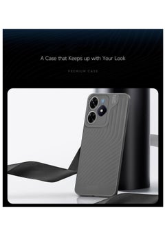 Gear4 Soft Liquid Silicone With Wavey Texture Case Cover For Realme C61 / Realme C63 4G 2024 Gear4 Grey  - Image 3