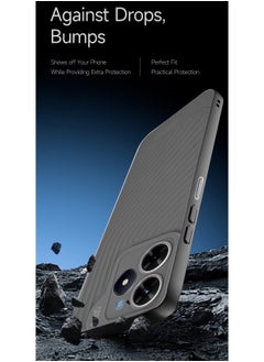 Gear4 Soft Liquid Silicone With Wavey Texture Case Cover For Realme C61 / Realme C63 4G 2024 Gear4 Grey  - Image 4