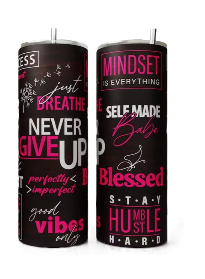 إم إي سي كوب ملهم من الفولاذ المقاوم للصدأ سعة 20 أونصة مع غطاء وقش - Image 2