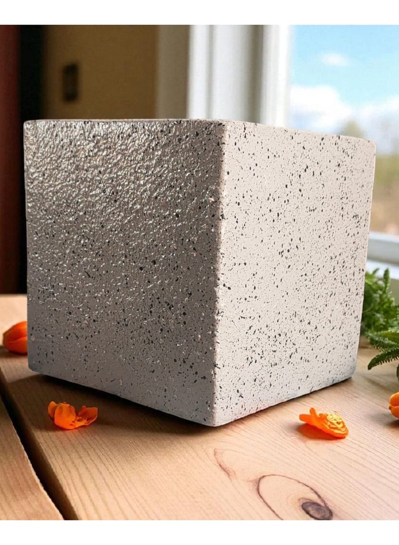 كلور زون بوتري بوت زرع فخار - مقاس 15 سم لتزيين المكتب واكسسوارات المطبخ وديكور المنزل ، طين محروق - Image 2