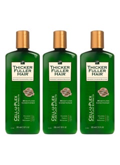 Thicker Fuller Hair Thicker Fuller Hair Conditioner Weightless 12 Ounce (355ml) (Pack of 3) 