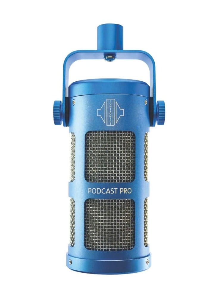 Sontronics Podcast Pro Dynamic Microphone, Blue