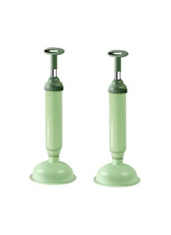 KASTWAVE 2Pcs Toilet Plunger, Drain Plunger, Sink Plunger with Handle, Clog Remover Hand Ergonomic, Space-Saving, Plunger Unclogging Tool for Bathroom, Shower, Kitchen  - Image 1