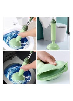 KASTWAVE 2Pcs Toilet Plunger, Drain Plunger, Sink Plunger with Handle, Clog Remover Hand Ergonomic, Space-Saving, Plunger Unclogging Tool for Bathroom, Shower, Kitchen  - Image 4