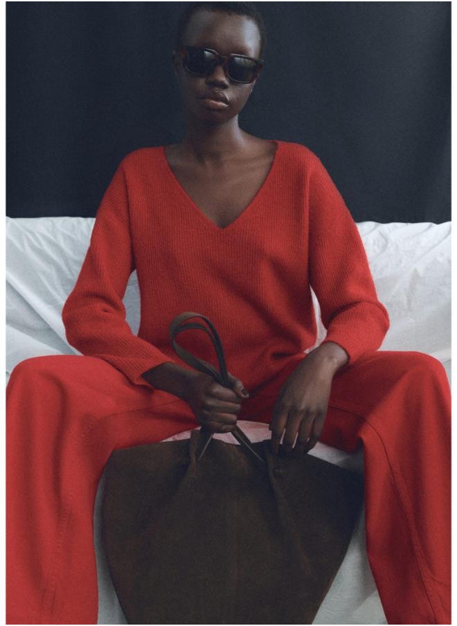 MANGO Crew Neck Knitted Sweater  - Image 1