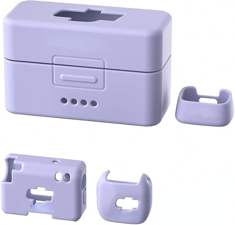 DJI Mic Mini Microphone Silicone Protective Case Purple Full Component Coverage Satin Finish - Image 1