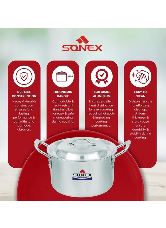 Sonex Baby Classic Cooking Pot No.2 – 21 cm Diameter, 4 Liter Capacity, Aluminum Construction, Stainless Steel Handles, Includes Lid - pzsku/ZBF9F8230557A71A9AC22Z/45/_/1723107421/b52fa9b5-a7ab-4f66-98f3-db84fc0f9fcf