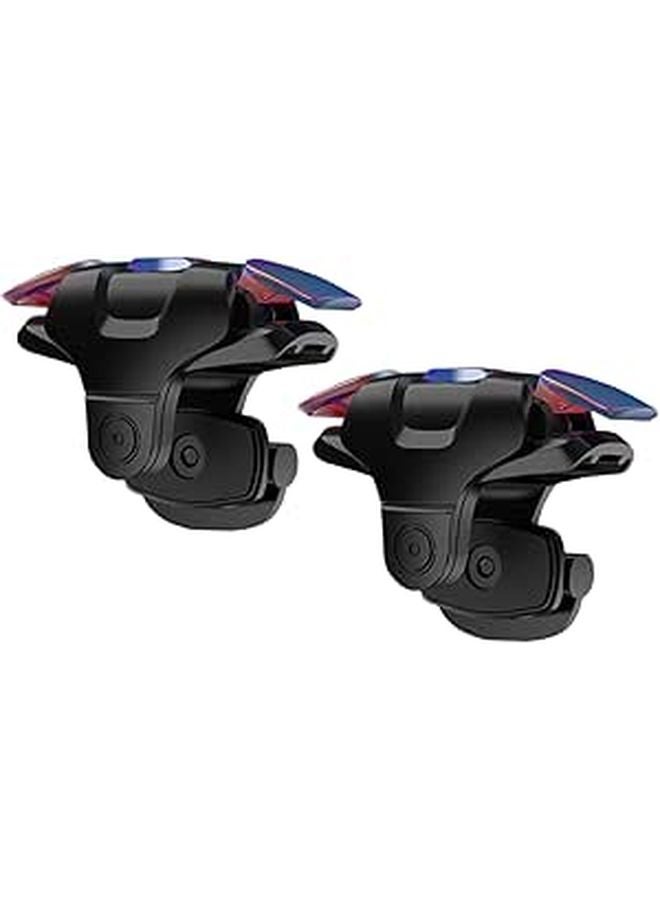 Mobile Game Controller Triggers Pair Black Easy Installation Lightweight Portable Gamepad - Image 1
