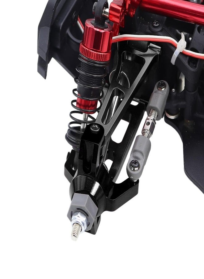 FACCNOY Mjx 14210 14209 H14BM Metal Steering Cup Upper Lower Swing Arm Set Shock Tower Bracket Body Post RC Car Upgrade Spare Part (Black) - Image 2