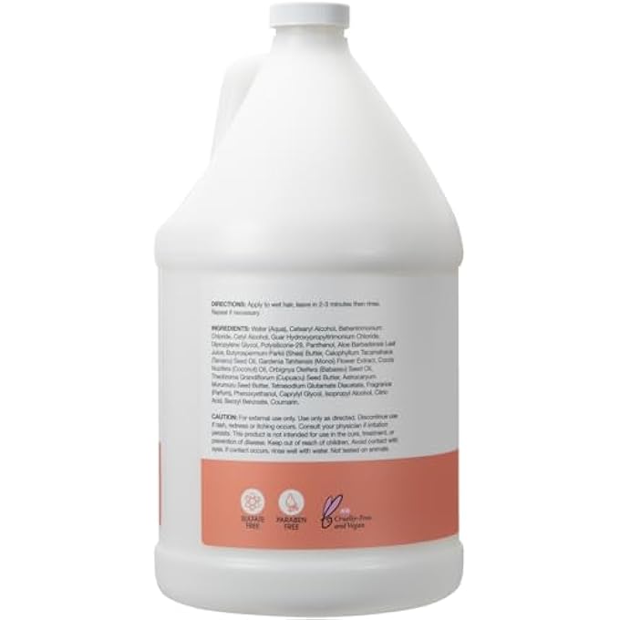 ginger lily farms SALON FORMULA FRIZZFREEZE PRO ANTI-FRIZZ CONDITIONER FOR FRIZZY HAIR, 100% VEGAN & CRUELTY-FREE, 1 GALLON (128 FL OZ) REFILL - Image 3