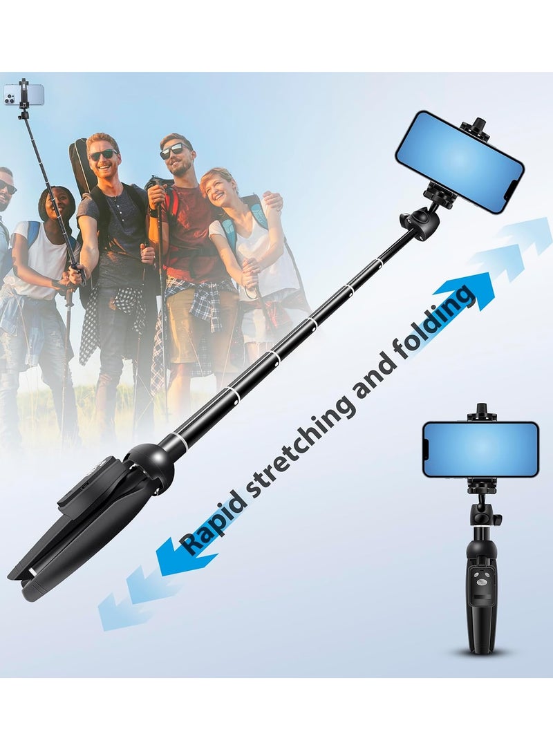MIGOFAST Selfie stick tripod MIGOFAST 42 Inch Aluminum Alloy Selfie Stick Phone Tripod new model with Wireless Remote Shutter Compatible with All Cell Phones for Selfie Video Recording Photo Live Stream Vlog - Image 5