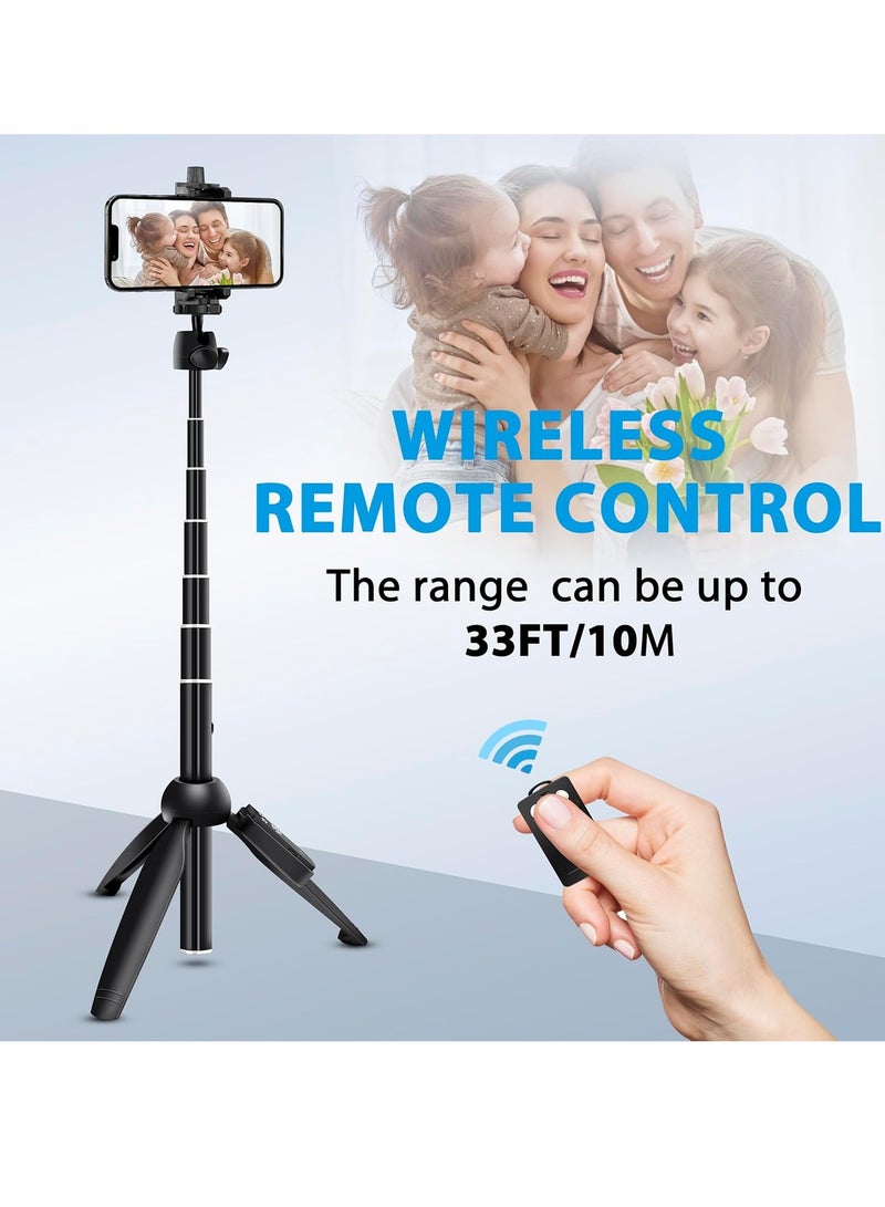 MIGOFAST Selfie stick tripod MIGOFAST 42 Inch Aluminum Alloy Selfie Stick Phone Tripod new model with Wireless Remote Shutter Compatible with All Cell Phones for Selfie Video Recording Photo Live Stream Vlog - Image 2