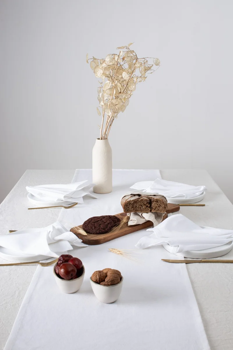 Wellstil Premium | Linen White Runner